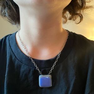 Handmade Mark Rothko inspired Glass Pendant
